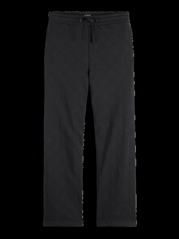 Maison Scotch Jacquard Terry Relaxed Straight Fit Sweatpants