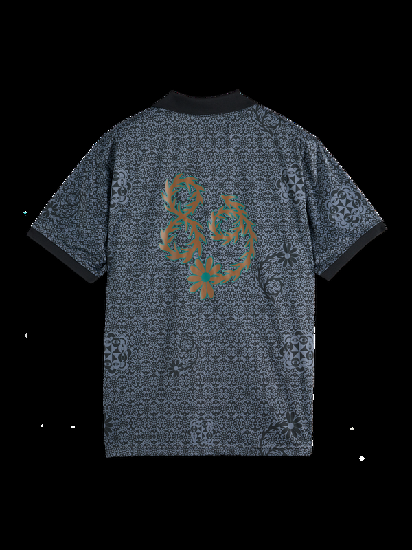 Maison Scotch JOE JONAS X SCOTCH SODA ALL OVER PRINT FOOTBALL JERSEY