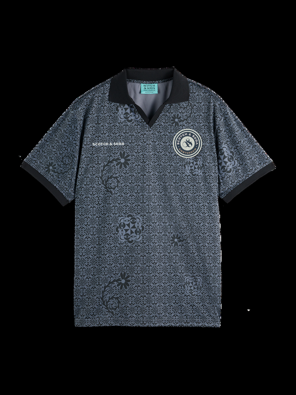 maison scotch JOE JONAS X SCOTCH SODA ALL OVER PRINT FOOTBALL JERSEY