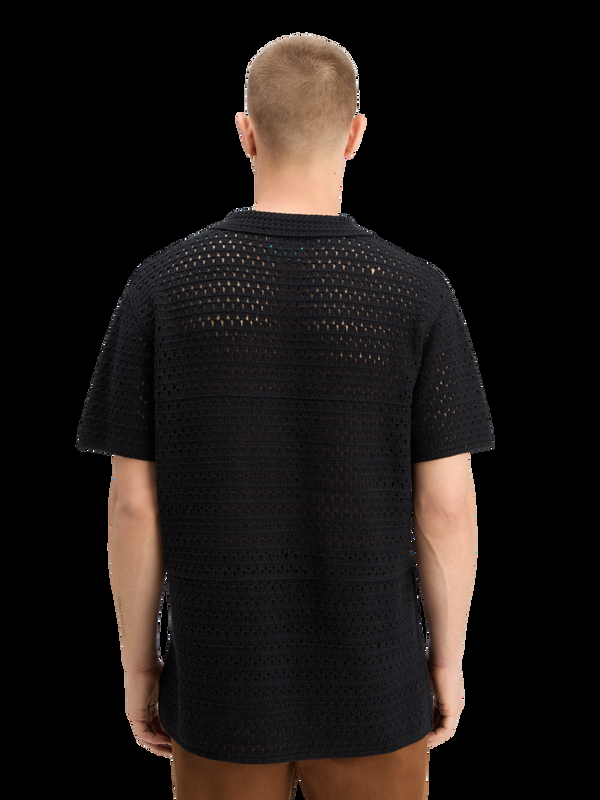 Maison Scotch JOE JONAS X SCOTCH SODA CROCHET POLO SHORT SLEEVE
