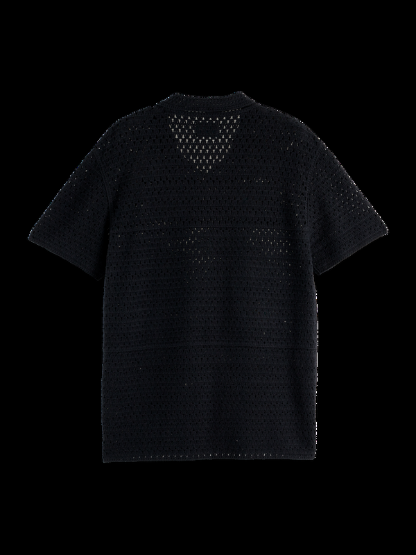 Maison Scotch JOE JONAS X SCOTCH SODA CROCHET POLO SHORT SLEEVE