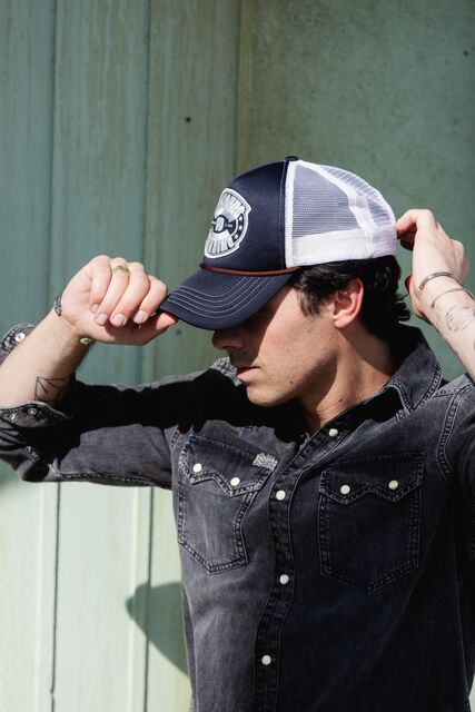 Maison Scotch JOE JONAS X SCOTCH SODA EMBROIDERED ARTWORK TRUCKER CAP