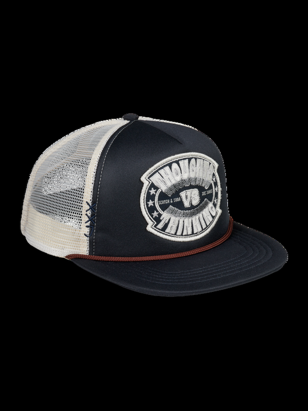 maison scotch JOE JONAS X SCOTCH SODA EMBROIDERED ARTWORK TRUCKER CAP