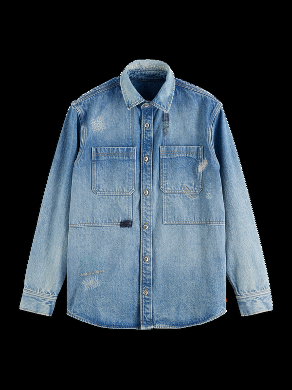 Maison Scotch JOE JONAS X SCOTCH SODA REGULAR FIT SHIRT - NOTES FROM JOE