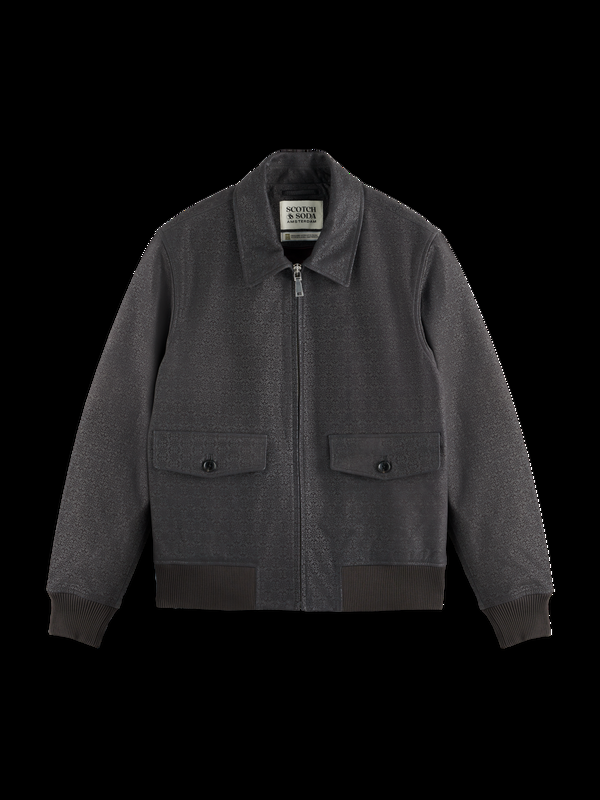 maison scotch JOE JONAS X SCOTCH SODA SUEDE TUXEDO BLOUSON