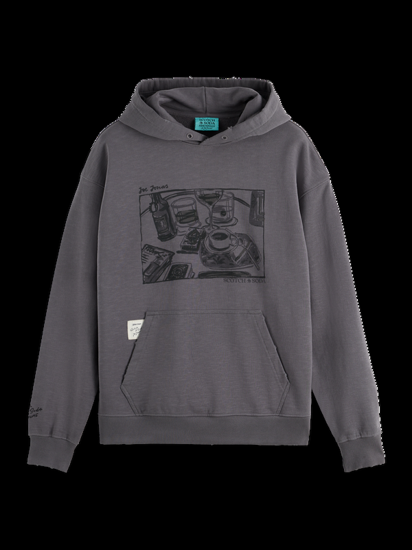 Maison Scotch JOE JONAS X SCOTCH SODA WASHED ARTWORK HOODIE