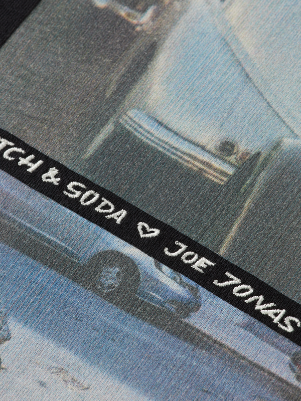 Maison Scotch JOE JONAS X SCOTCH SODA WASHED PHOTO PRINT T-SHIRT