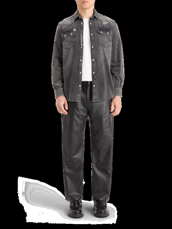 maison scotch JOE JONAS X SCOTCH SODA WESTERN SHIRT - VINTAGE BLACK