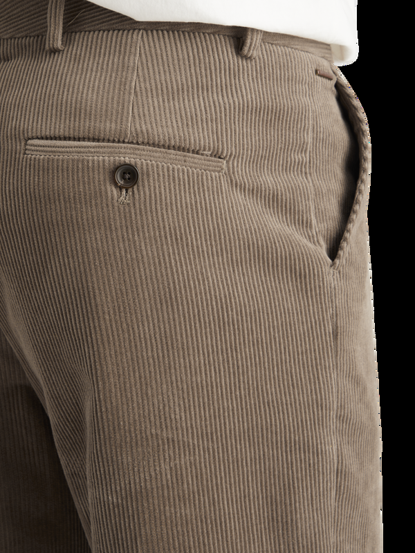Maison Scotch Katoenen Corduroy Chino Met Rechte Pasvorm