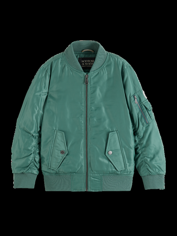 maison scotch LIGHT WEIGHT PADDED OVERSIZED BOMBER JACKET