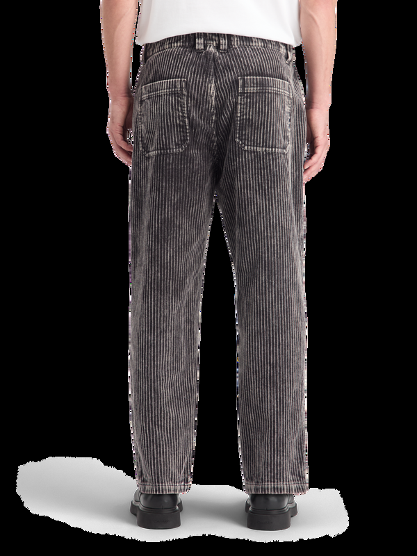 Maison Scotch LOOSE TAPERED PLEATED WASHED CORDUROY CHINO