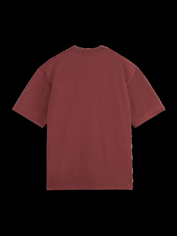 Maison Scotch Losvallend T-shirt Met Borstzak En 3 Kruisen