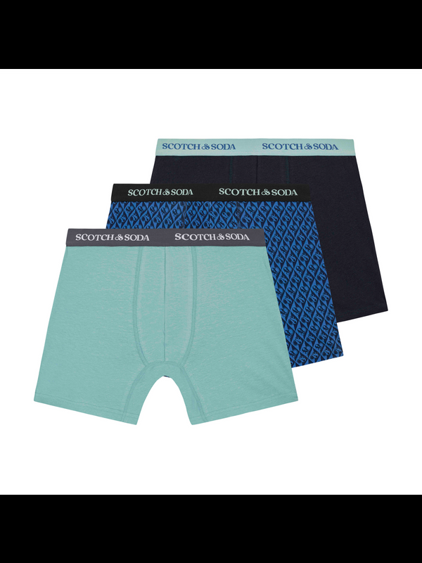 Maison Scotch 3-PACK MEN'S COTTON BOXERS