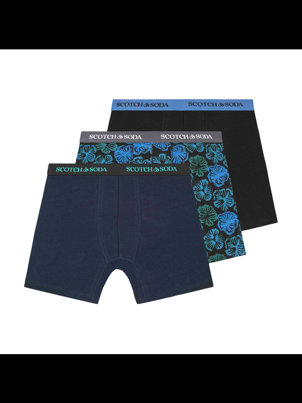 Maison Scotch 3-PACK MEN'S COTTON BOXERS