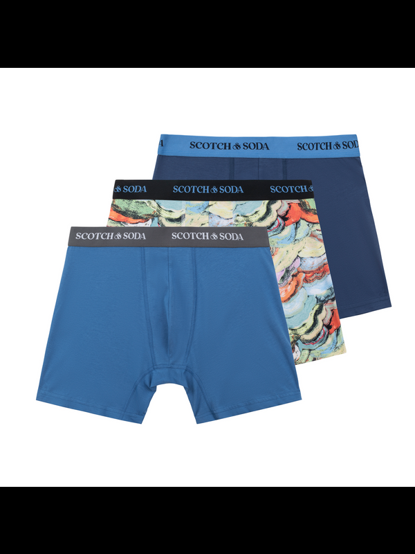 Maison Scotch 3-PACK MEN'S COTTON BOXERS