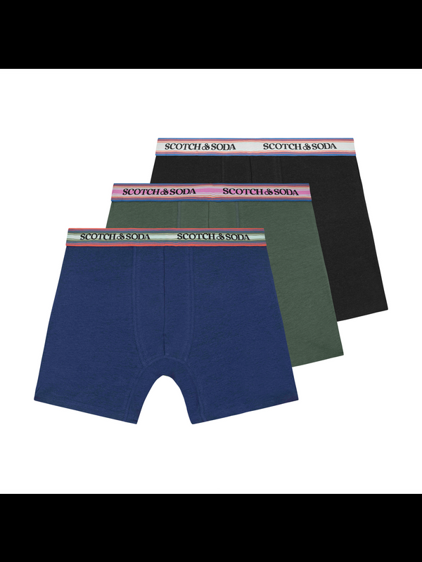 maison scotch 3-PACK MEN'S COTTON BOXERS