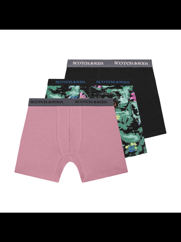 maison scotch 3-PACK MEN'S COTTON BOXERS