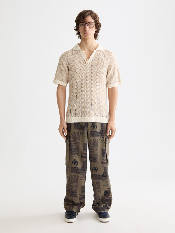 maison scotch Baggy printed cargo pants