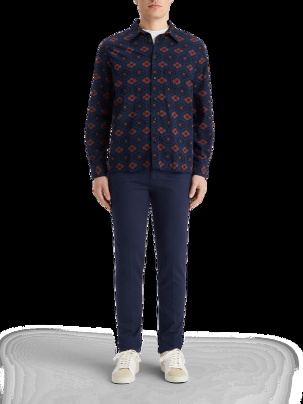 maison scotch Bedrukt seersucker overhemd maison scotch Bedrukt seersucker overhemd