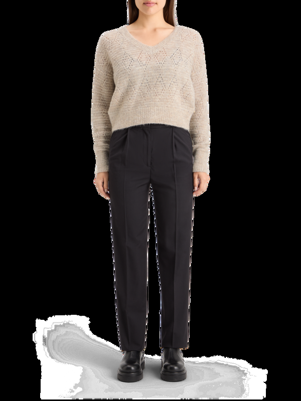 maison scotch BOUCL V-NECK RELAXED PULLOVER