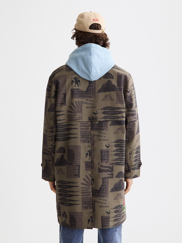 Maison Scotch Collage Car Coat