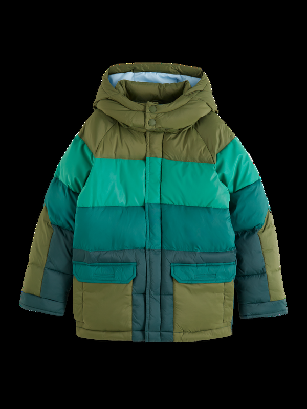 maison scotch COLOURBLOCK PADDED JACKET