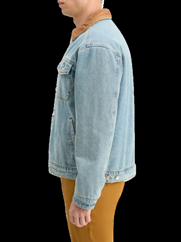 Maison Scotch CORD COLLAR INDIGO TEDDY JACKET