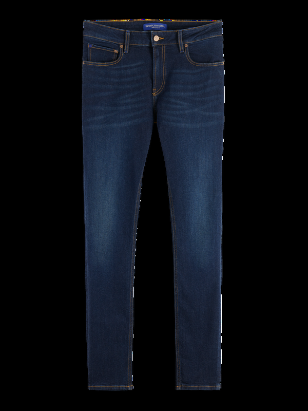 maison scotch CORE SKIM SKINNY JEANS BEATEN BLUE