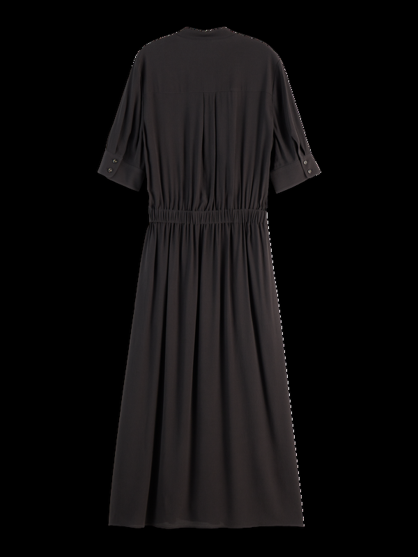 Maison Scotch CREPE MIDI DRESS WITH CHEST POCKETS