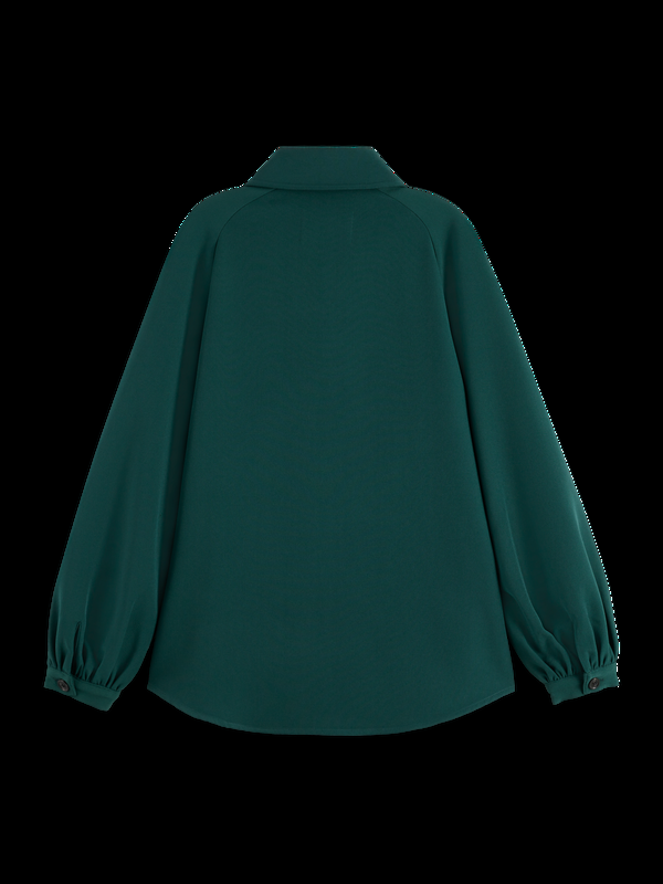 Maison Scotch CREPE PEASANT SLEEVE OVERSHIRT