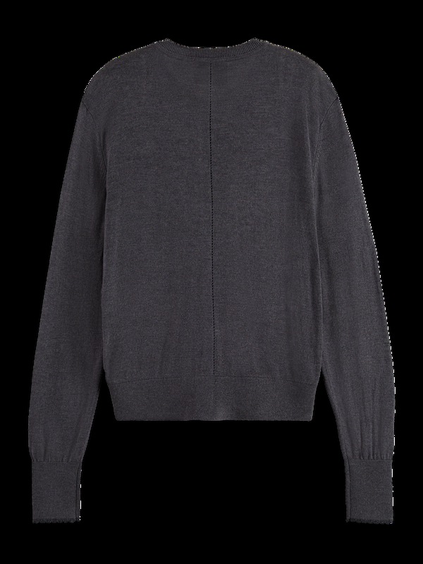 Maison Scotch CREW NECK RELAXED CARDIGAN