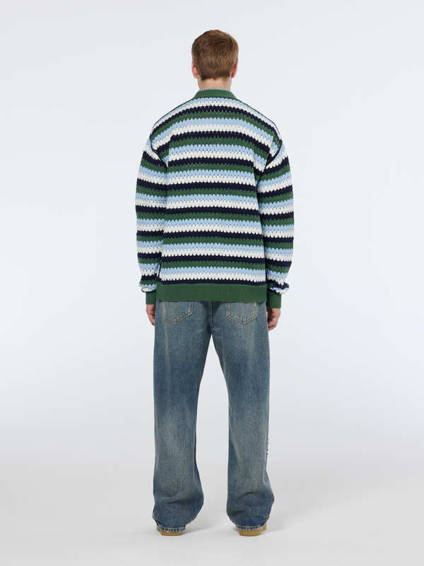 Maison Scotch Crochet Dropped Shoulder Cardigan