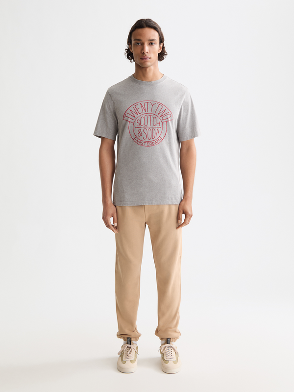 Maison Scotch Denim Artwork T-shirt