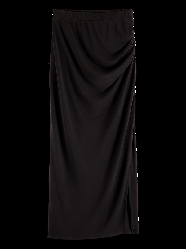 maison scotch DRAPED JERSEY SKIRT
