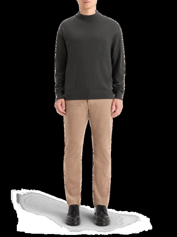 maison scotch DROPPED SHOULDER MOCK NECK SWEATER