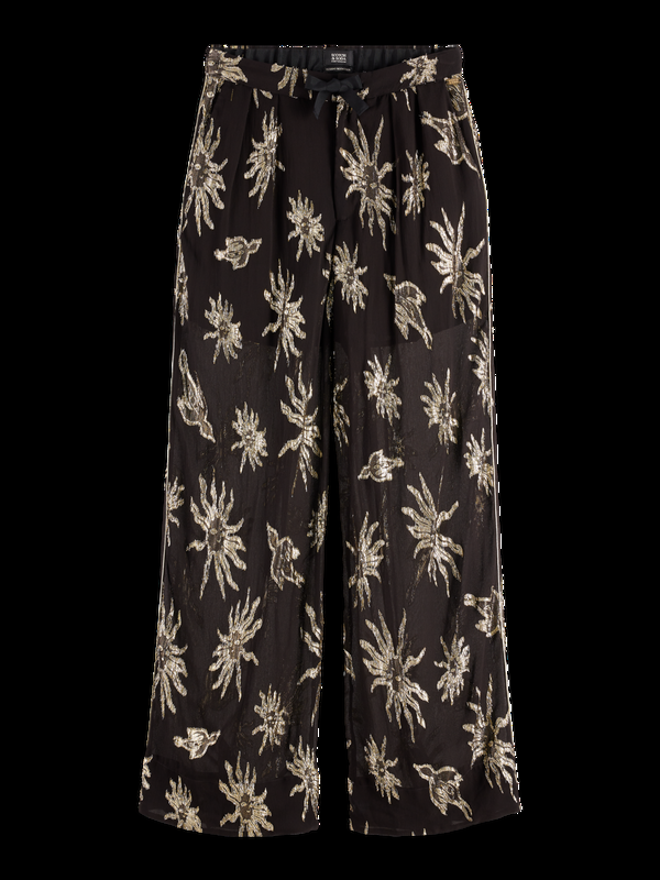 maison scotch ELENI MYSTIC SKY LUREX PYJAMA PANT