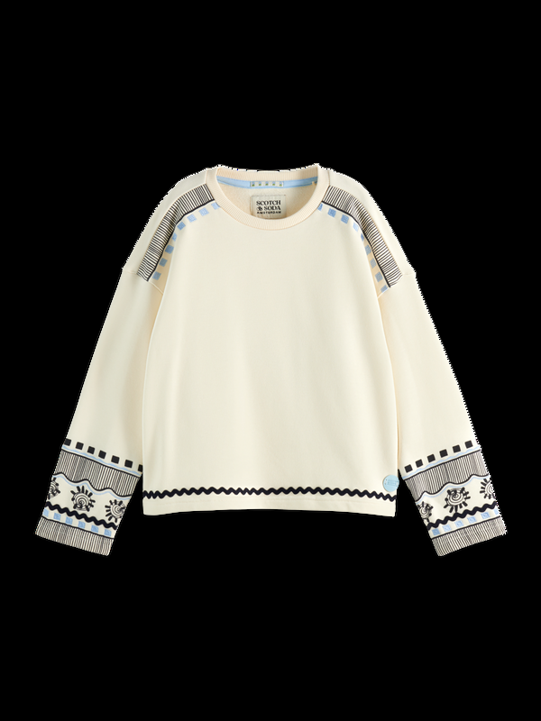 maison scotch Embroidered Crewneck