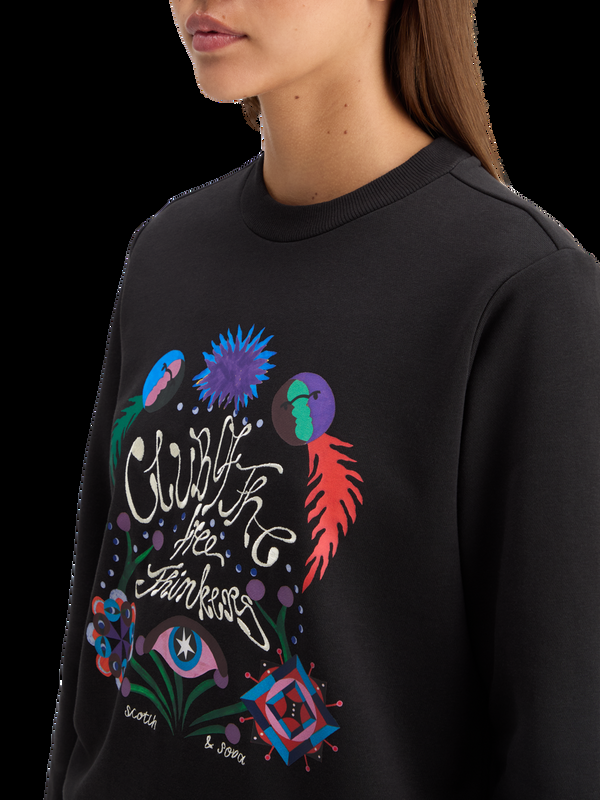 Maison Scotch EMBROIDERED REGULAR FIT SWEATSHIRT