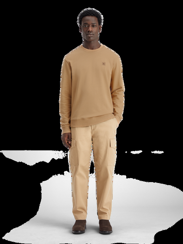 maison scotch Essentiële badge-crew-sweatshirt