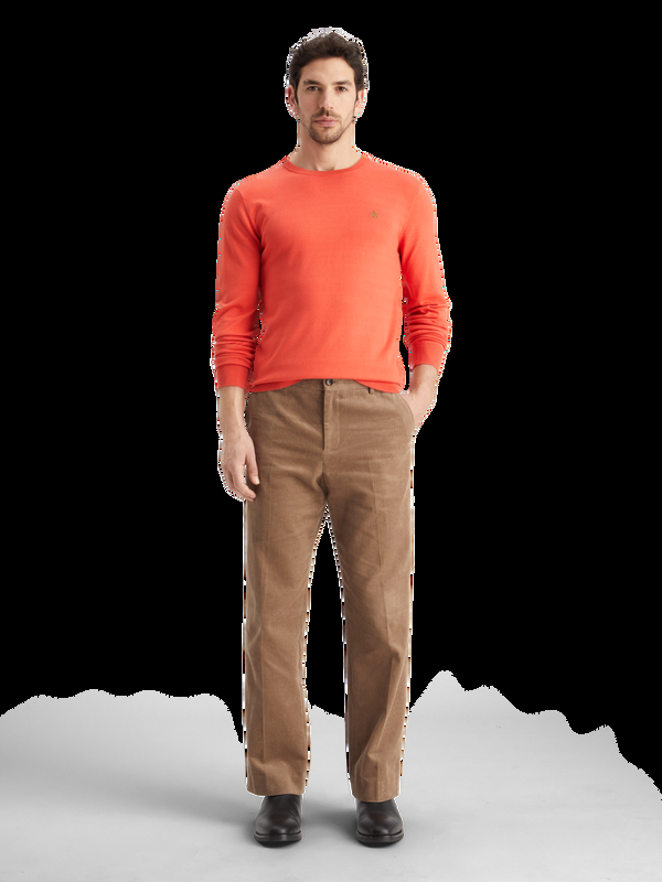 maison scotch Essentiële trui met ronde hals