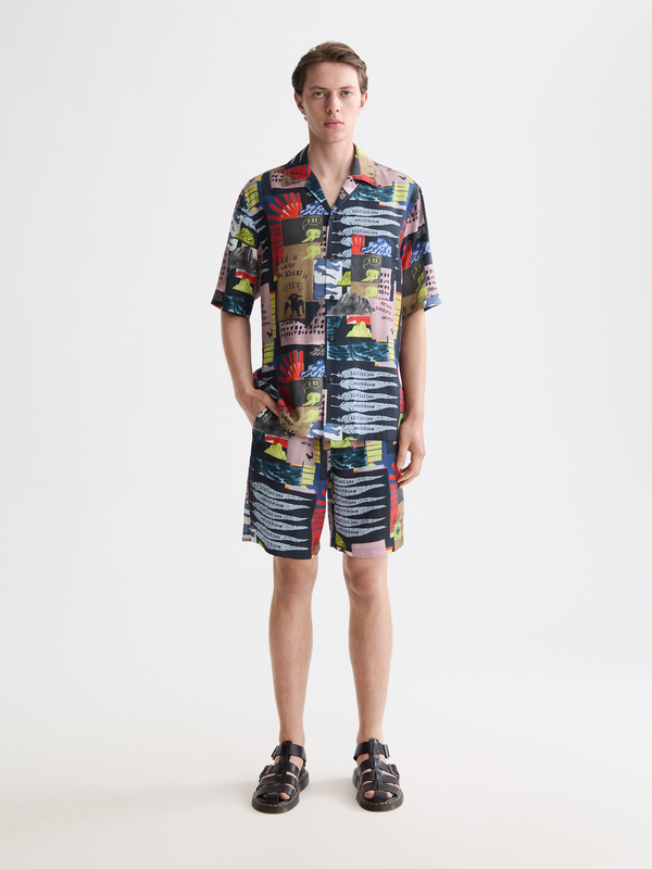 maison scotch Fave printed bermuda shorts