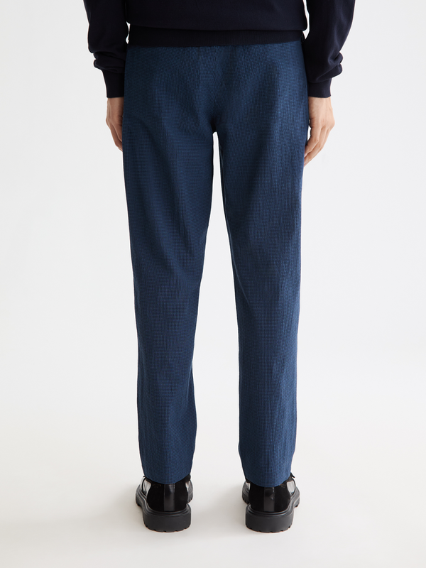 Maison Scotch Finch Cotton Blend Seersucker Jogger