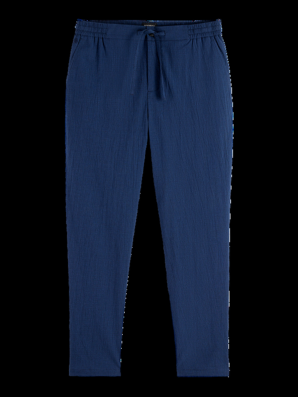 Maison Scotch Finch Cotton Blend Seersucker Jogger