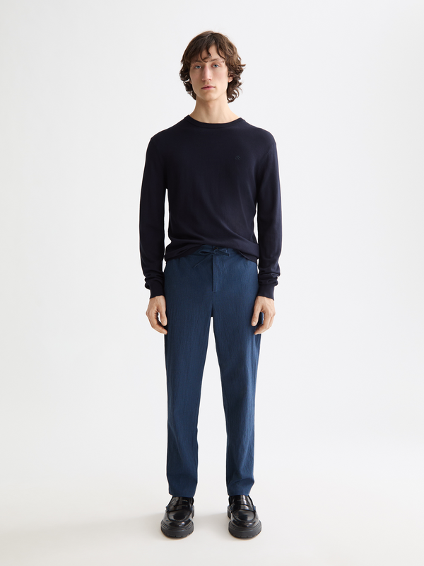 maison scotch Finch Cotton blend seersucker jogger