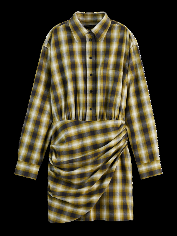 Maison Scotch FLANNEL MINI WRAP DRESS