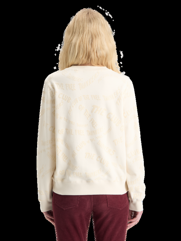 Maison Scotch FLOCK AOP REGULAR FIT SWEATSHIRT