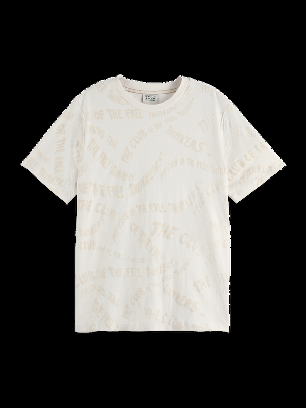 Maison Scotch FLOCK AOP REGULAR FIT T-SHIRT