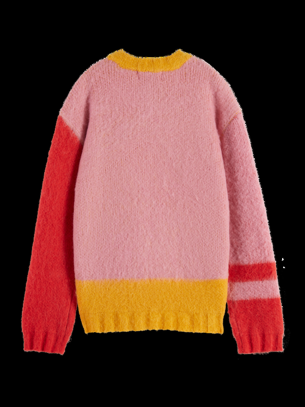 Maison Scotch FLUFFY COLOUR BLOCK PULLOVER