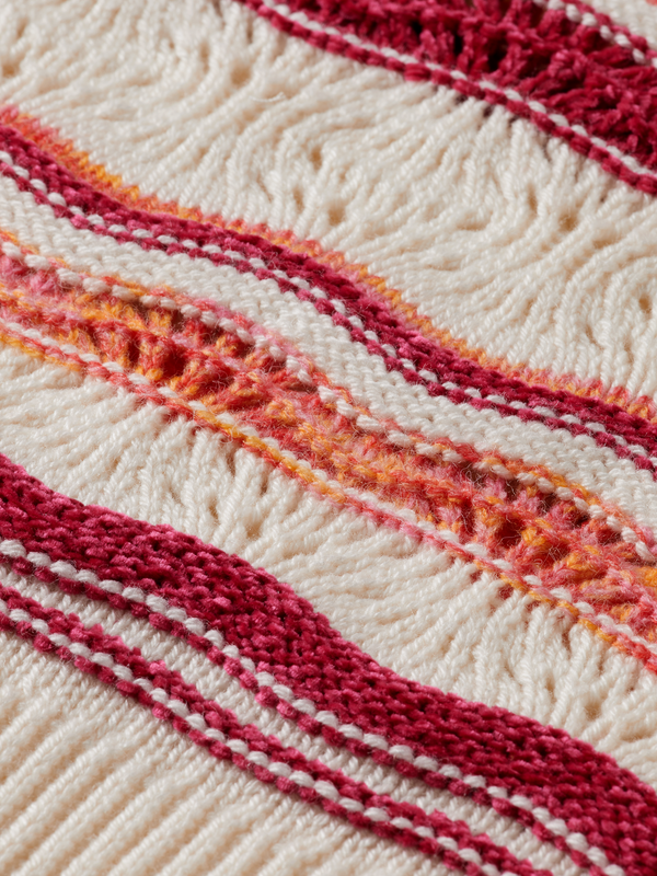 Maison Scotch FLUFFY MULTI-STRIPE PULLOVER