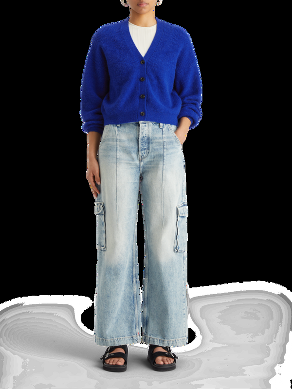 maison scotch Fuzzy relaxed vest